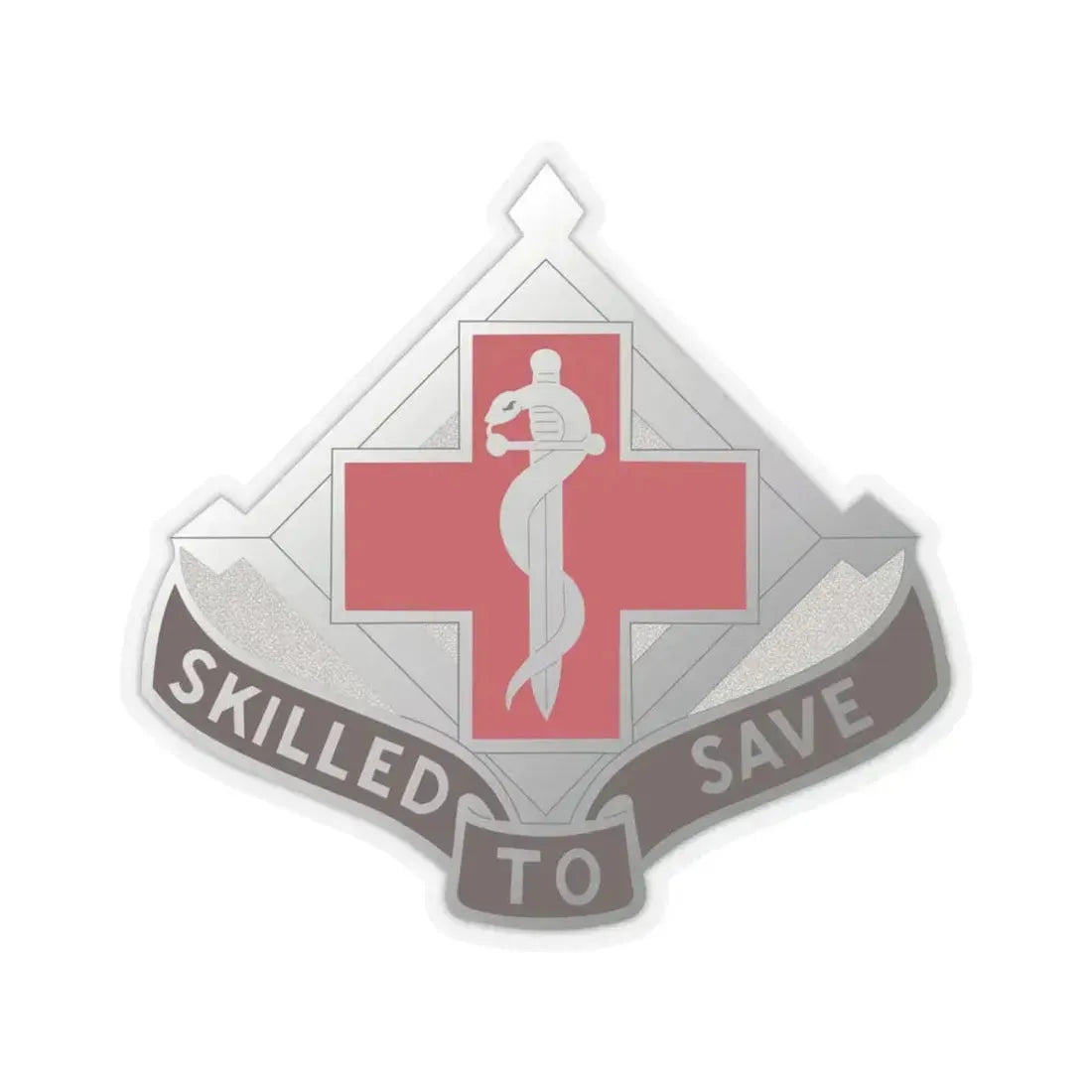 131 Surgical Hospital (U.S. Army) STICKER Vinyl Kiss-Cut Decal 4 Inch Transparent - The Sticker Space