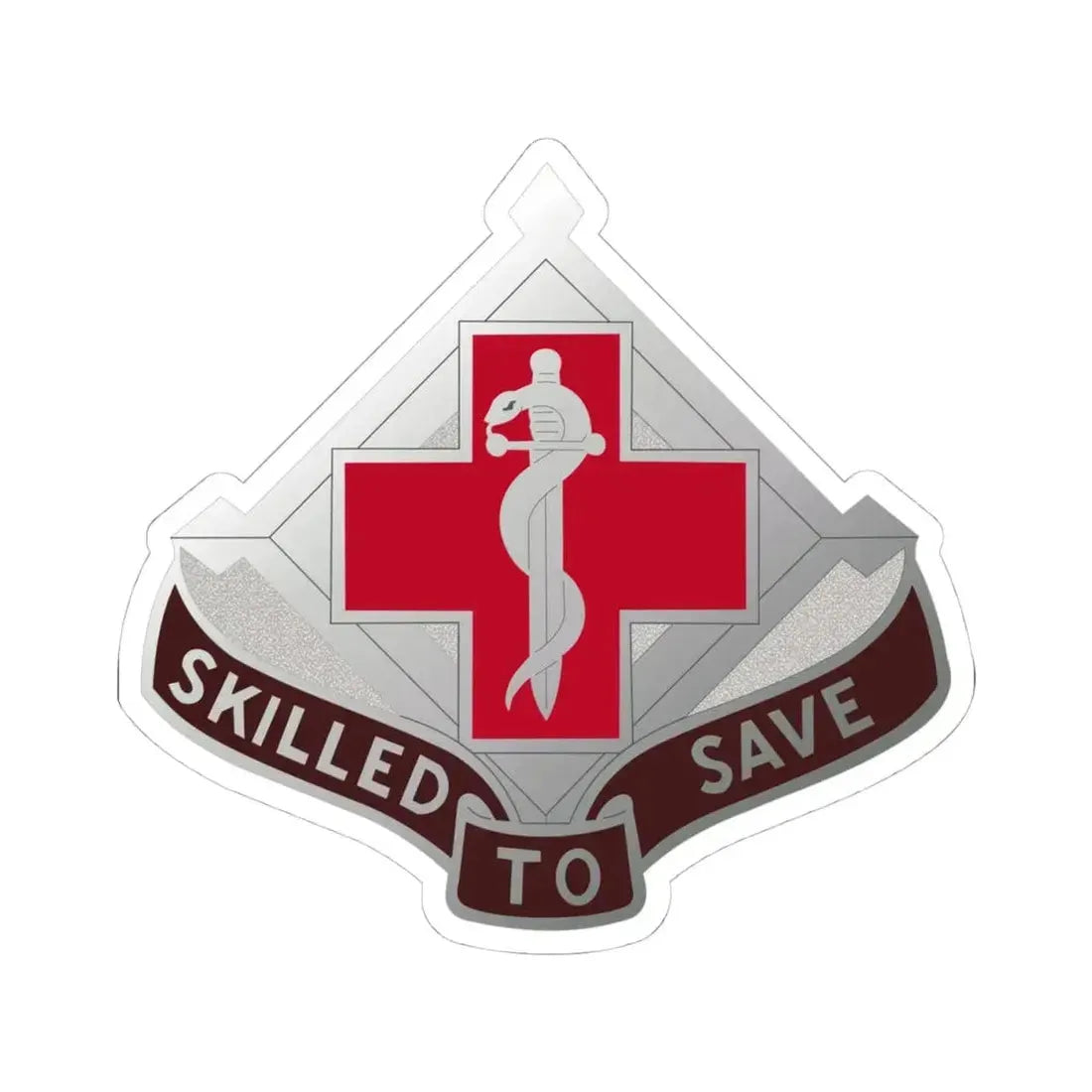 131 Surgical Hospital (U.S. Army) STICKER Vinyl Kiss-Cut Decal 4 Inch White - The Sticker Space