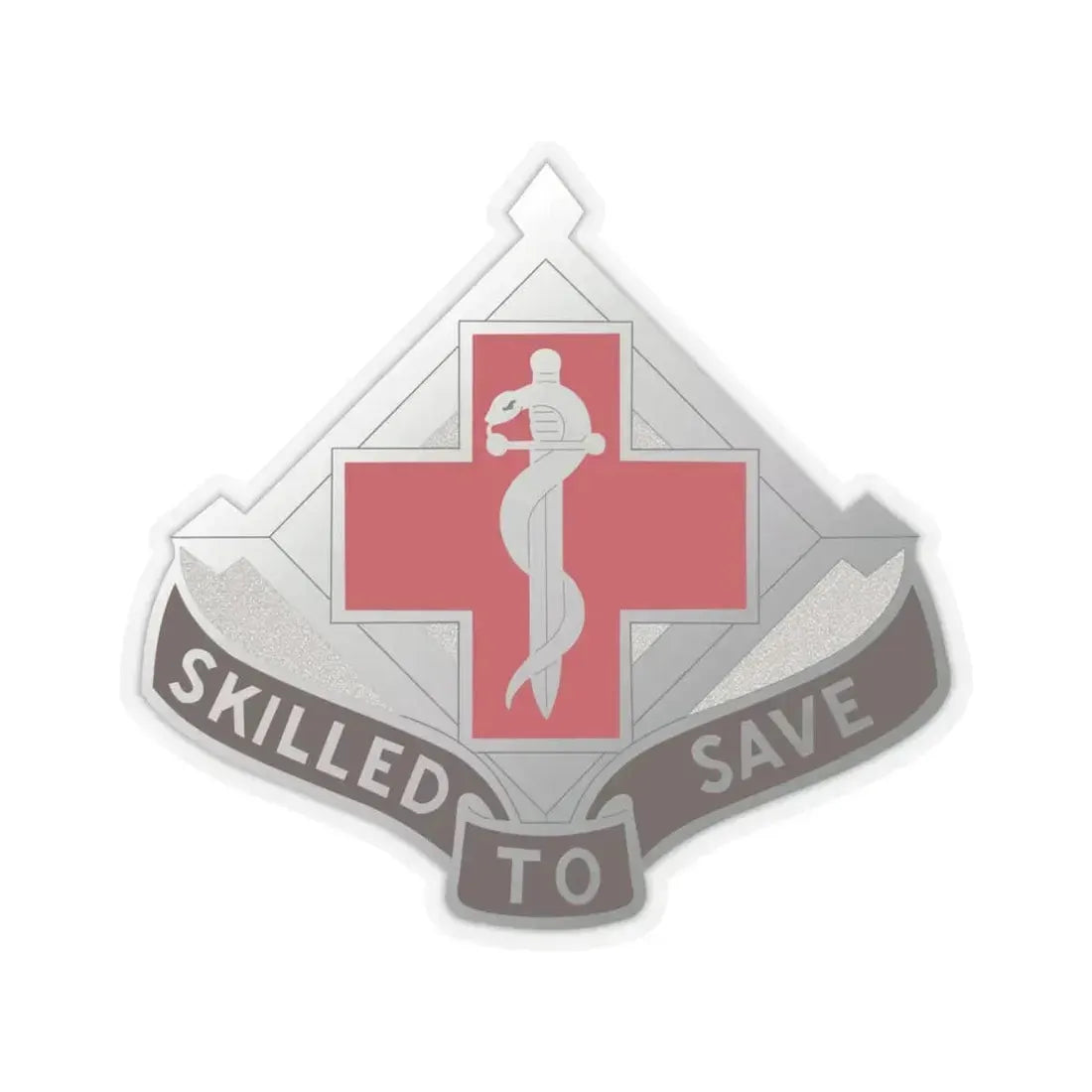 131 Surgical Hospital (U.S. Army) STICKER Vinyl Kiss-Cut Decal 6 Inch Transparent - The Sticker Space