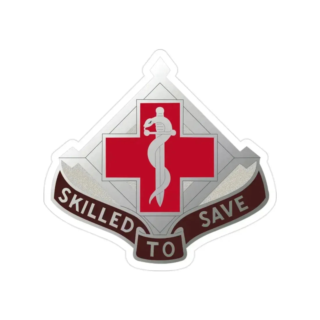 131 Surgical Hospital (U.S. Army) Transparent STICKER Die-Cut Vinyl Decal 2 Inch - The Sticker Space