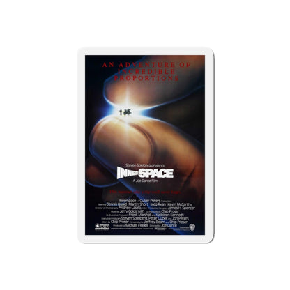 INNERSPACE 1987 Movie Poster - Refrigerator Magnet-5" x 5"-Die-Cut-1 pc-The Sticker Space