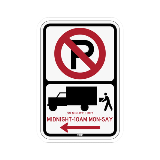 PBOT Road sign P2026L (Oregon) (Road Sign) STICKER Vinyl Kiss-Cut Decal