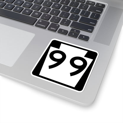 PA-99 (Pennsylvania) (Road Sign) STICKER Vinyl Kiss-Cut Decal