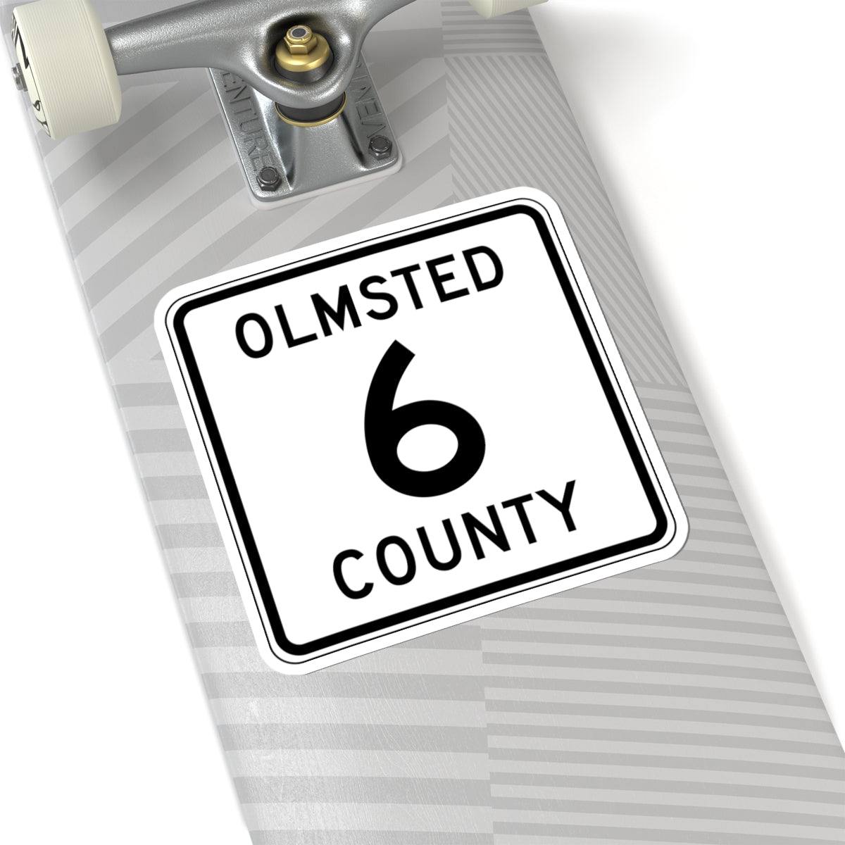 Olmsted County Route 6 MN (Minnesota) (Road Sign) STICKER Vinyl Kiss-Cut Decal
