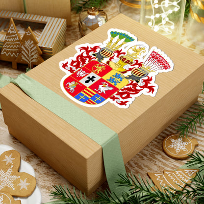 Armoiries de Jean-Adolphe de Holstein-Gottorp 1575-1616 (Denmark) (Coat of Arms) STICKER Vinyl Kiss-Cut Decal