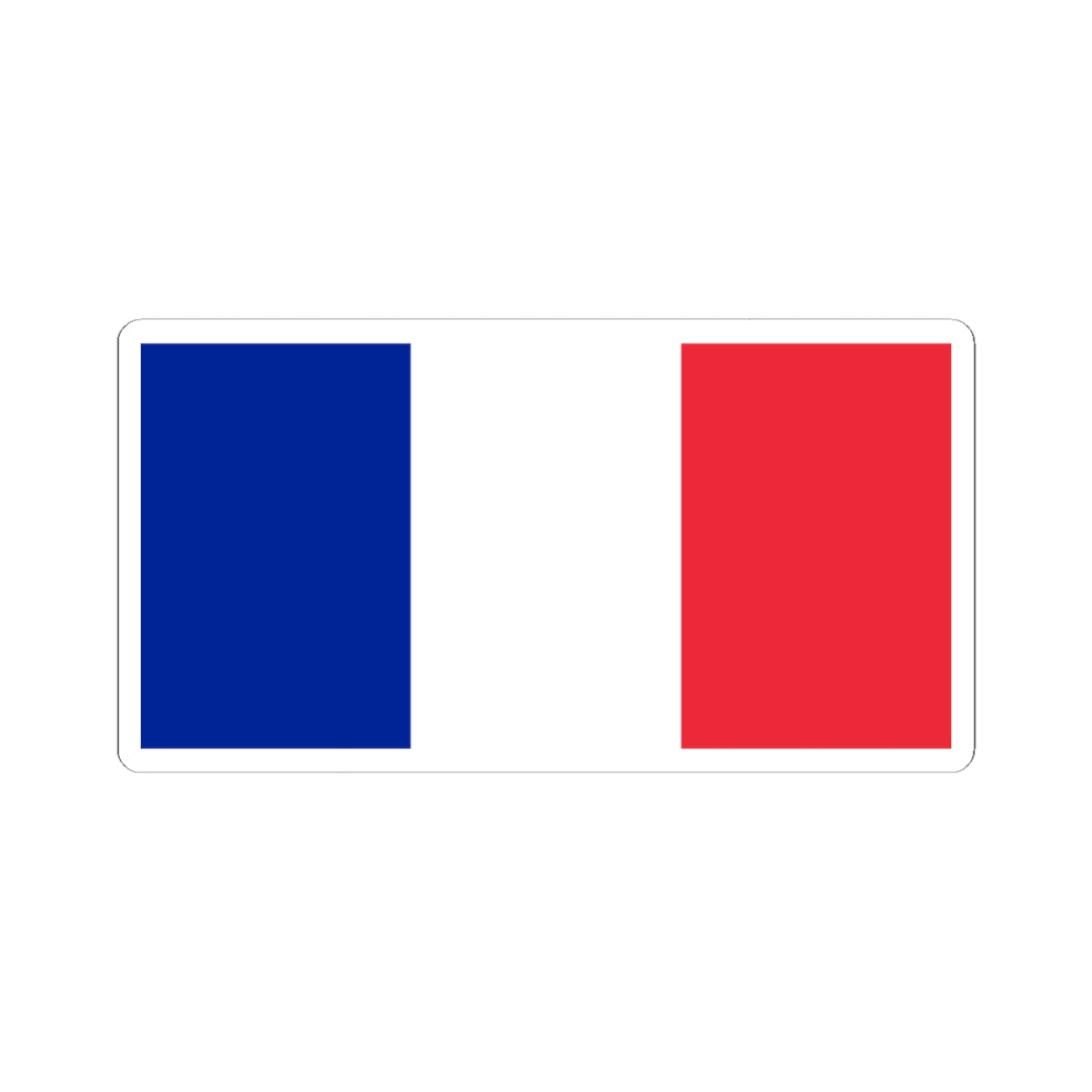 Flag of France 2-1 (France) STICKER Vinyl Kiss-Cut Decal