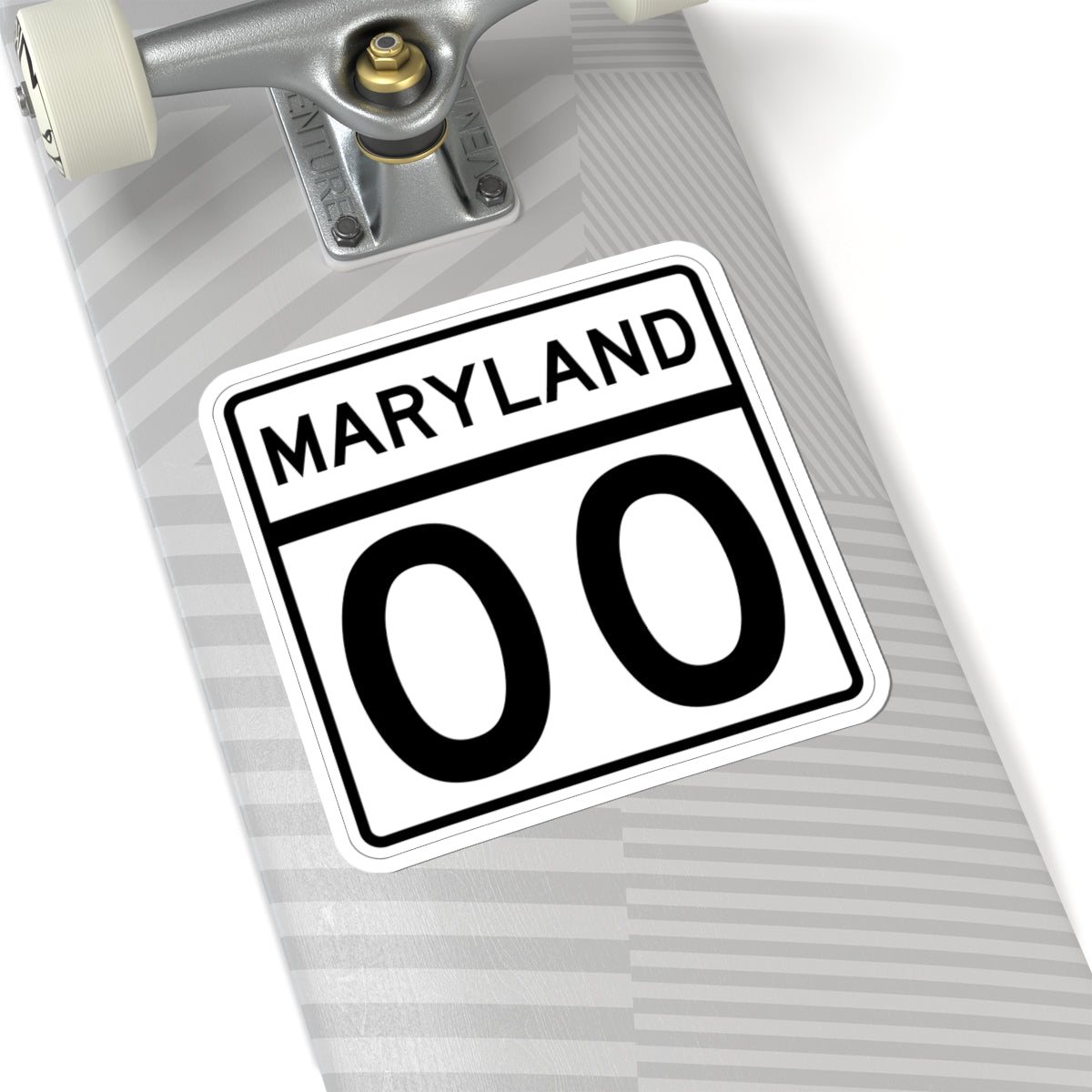 MD template (Maryland) (Road Sign) STICKER Vinyl Kiss-Cut Decal