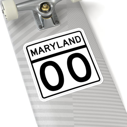 MD template (Maryland) (Road Sign) STICKER Vinyl Kiss-Cut Decal