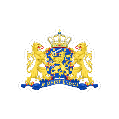State coat of arms of the Netherlands - STICKER Vinyl Kiss-Cut Decal