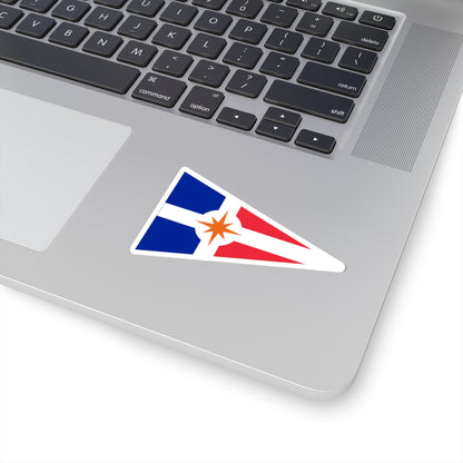 Burgee of Union Nationale pour la Course au Large (France) STICKER Vinyl Kiss-Cut Decal