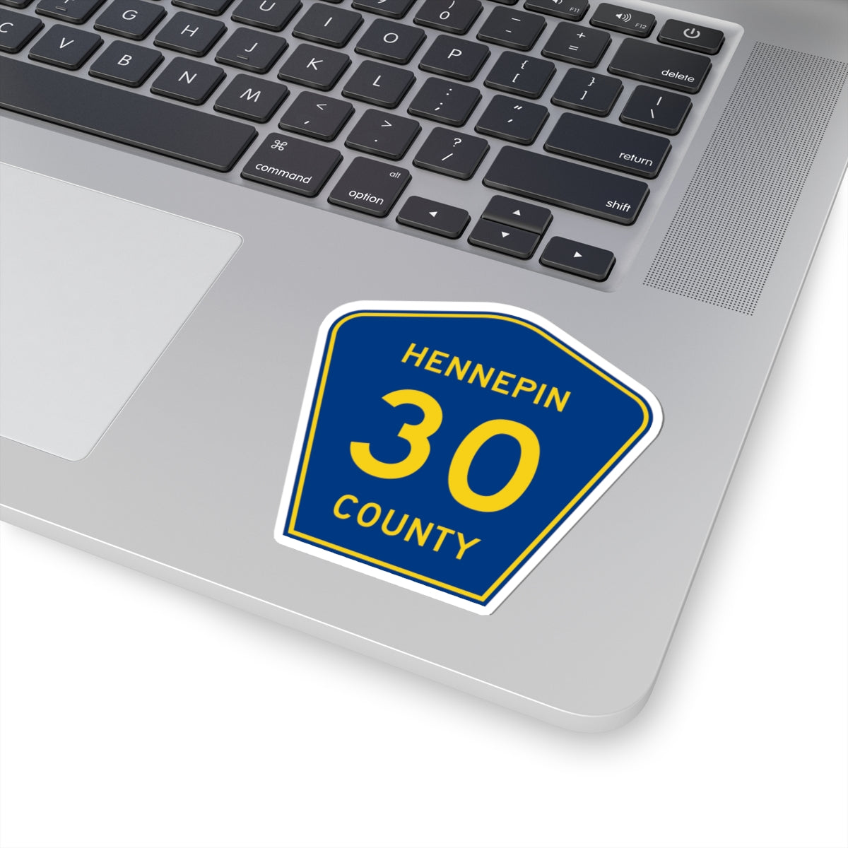 Hennepin County 30 (Minnesota) (Road Sign) STICKER Vinyl Kiss-Cut Decal