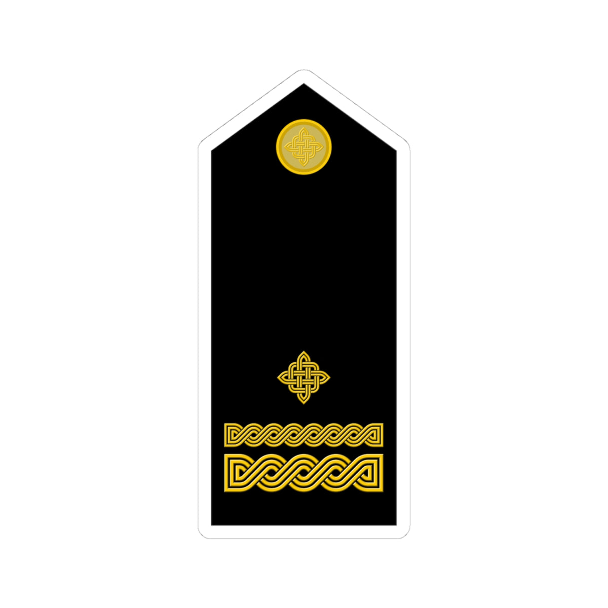 Naramenica svečane odore bojnika HKoV (Croatia) (Military Rank) STICKER Vinyl Kiss-Cut Decal