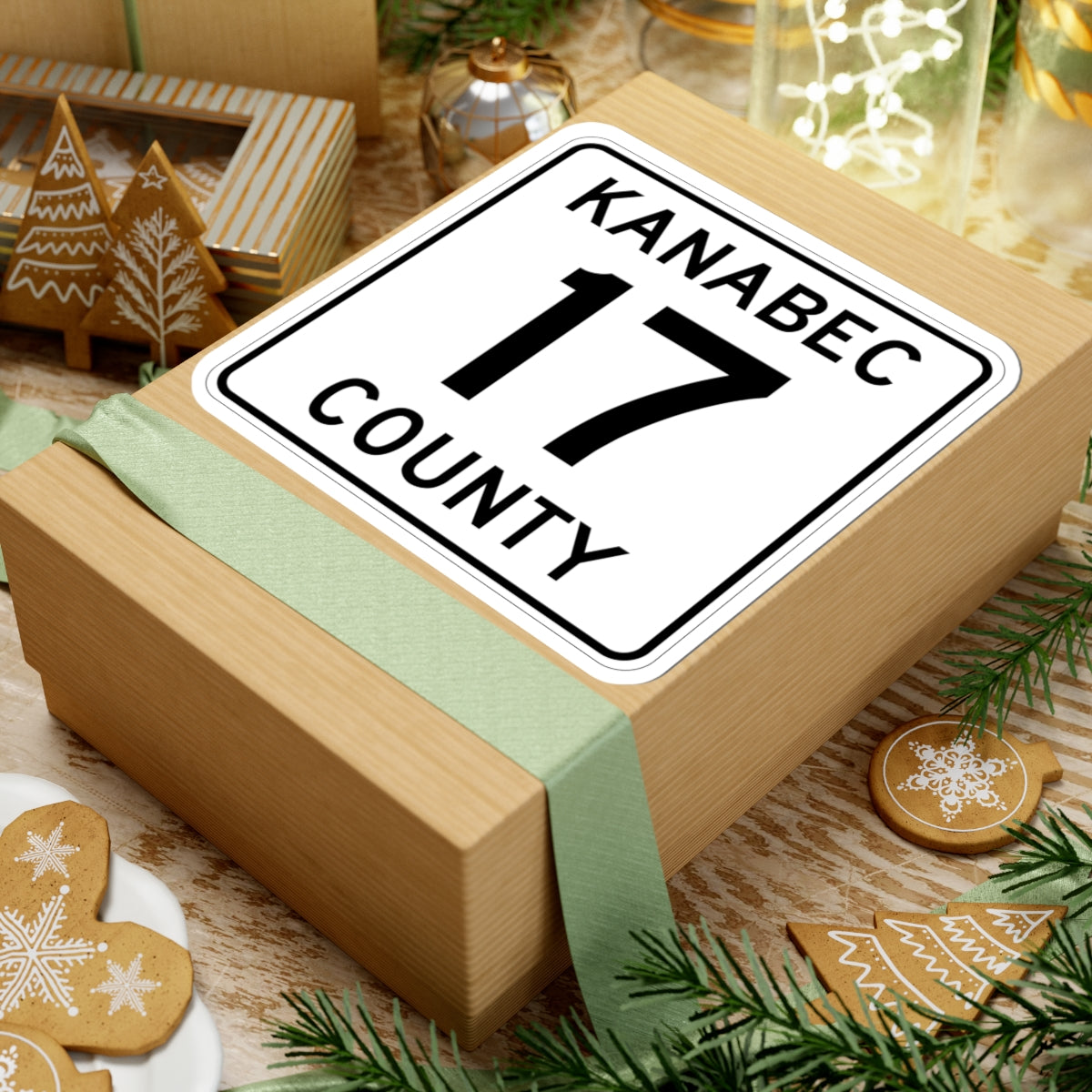 Kanabec County 17 MN (Minnesota) (Road Sign) STICKER Vinyl Kiss-Cut Decal