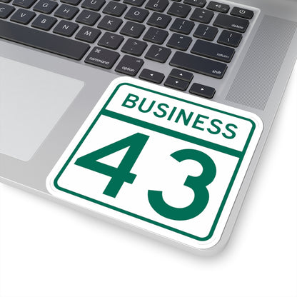 MD Route 43 Business (Maryland) (Road Sign) STICKER Vinyl Kiss-Cut Decal