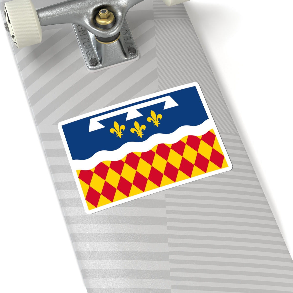 Flag of Charente (France) STICKER Vinyl Kiss-Cut Decal