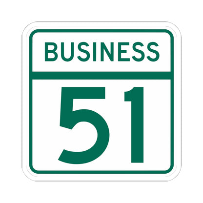 MD Route 51 Business (Maryland) (Road Sign) STICKER Vinyl Kiss-Cut Decal