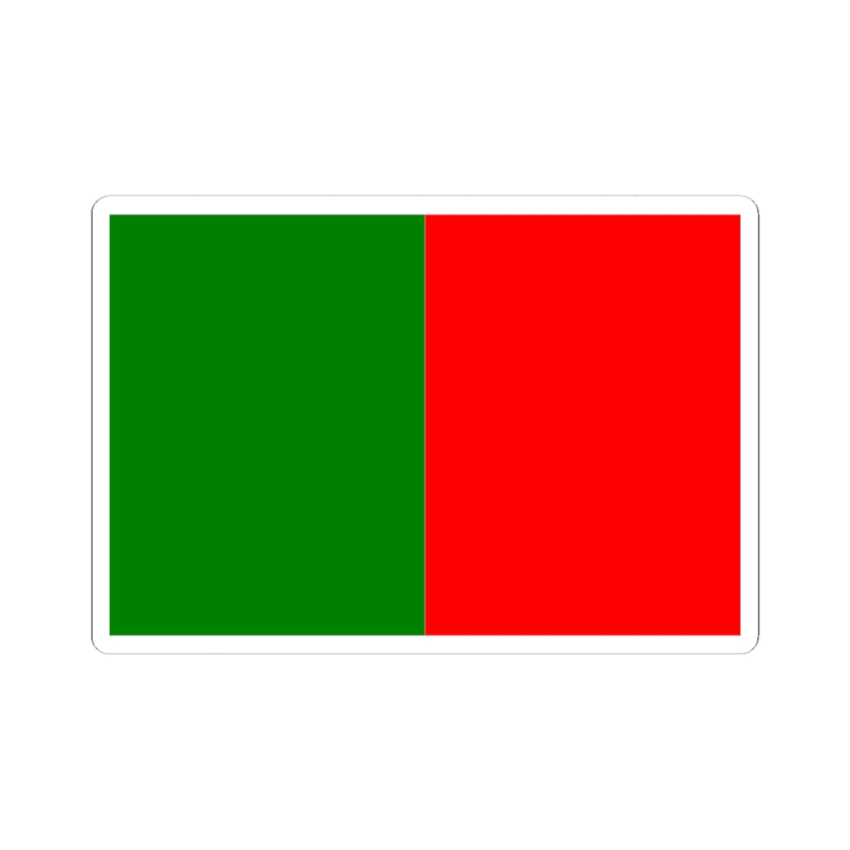 Flag of Bourges (France) STICKER Vinyl Kiss-Cut Decal