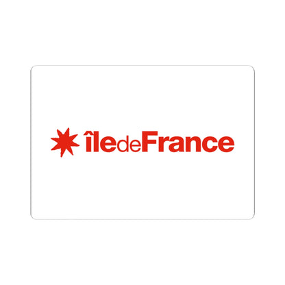 Flag of the Ile-de-France Region (France) STICKER Vinyl Kiss-Cut Decal