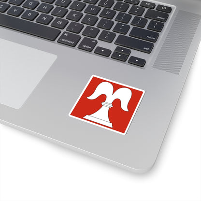 CHE Bisikon Flag (Switzerland) STICKER Vinyl Kiss-Cut Decal