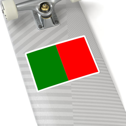 Flag of Bourges (France) STICKER Vinyl Kiss-Cut Decal