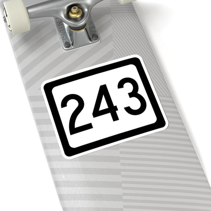 WV-243 (Virginia) (Road Sign) STICKER Vinyl Kiss-Cut Decal