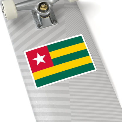 Flag of Togo 3-2 (Togo) STICKER Vinyl Kiss-Cut Decal