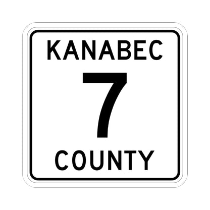 Kanabec County 7 MN (Minnesota) (Road Sign) STICKER Vinyl Kiss-Cut Decal