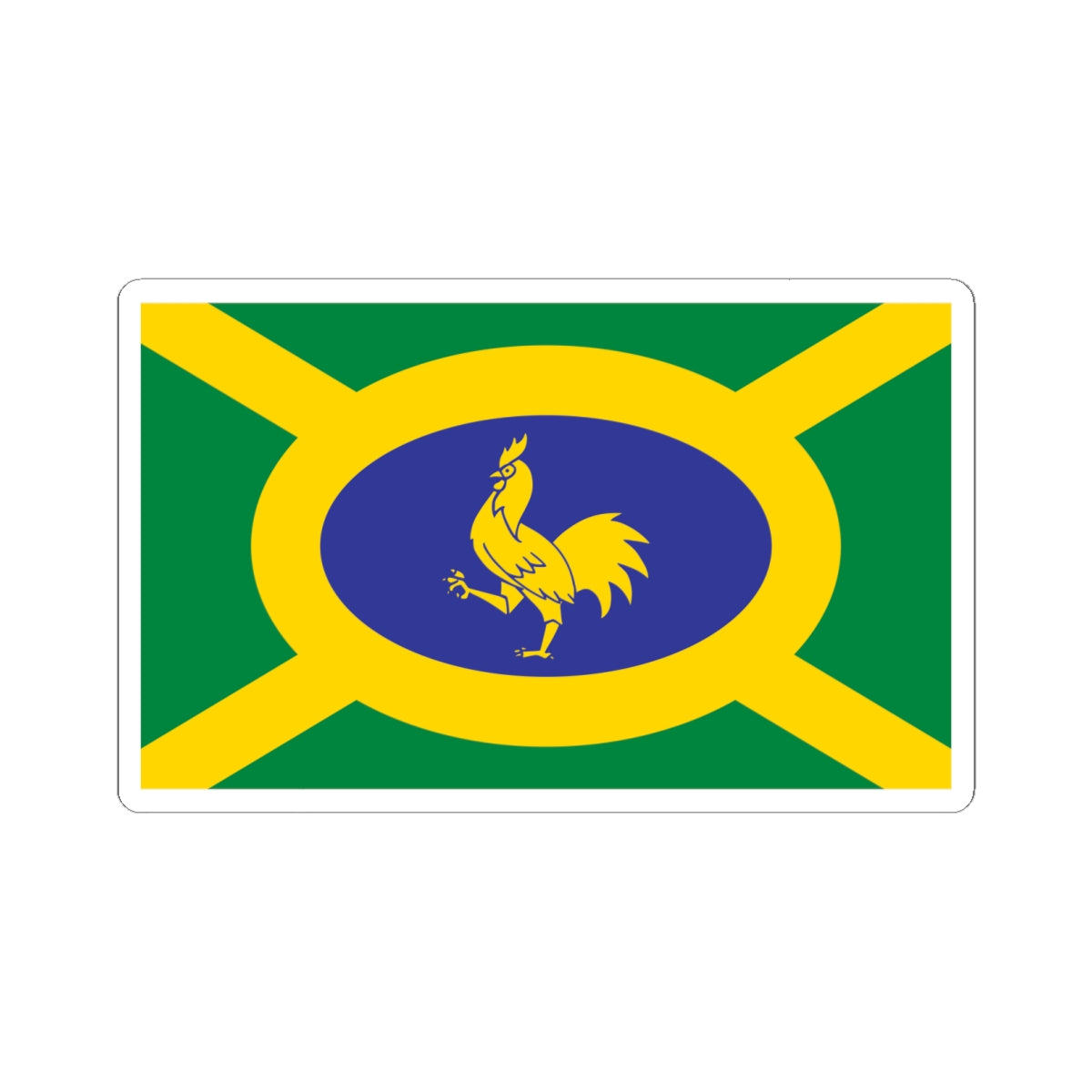 Penkhull village flag (England) STICKER Vinyl Kiss-Cut Decal