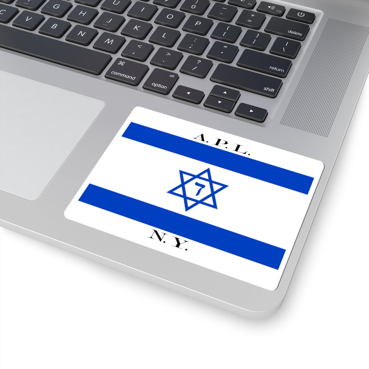 American Palestine Line house flag (Israel) STICKER Vinyl Kiss-Cut Decal
