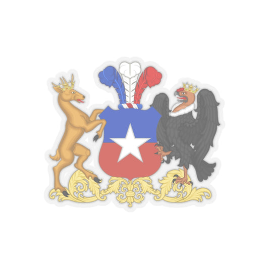Coat of Arms of Chile (1834-1920) - STICKER Vinyl Kiss-Cut Decal