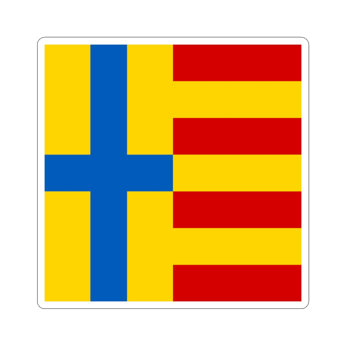Strusiv flag (Ukraine) STICKER Vinyl Kiss-Cut Decal
