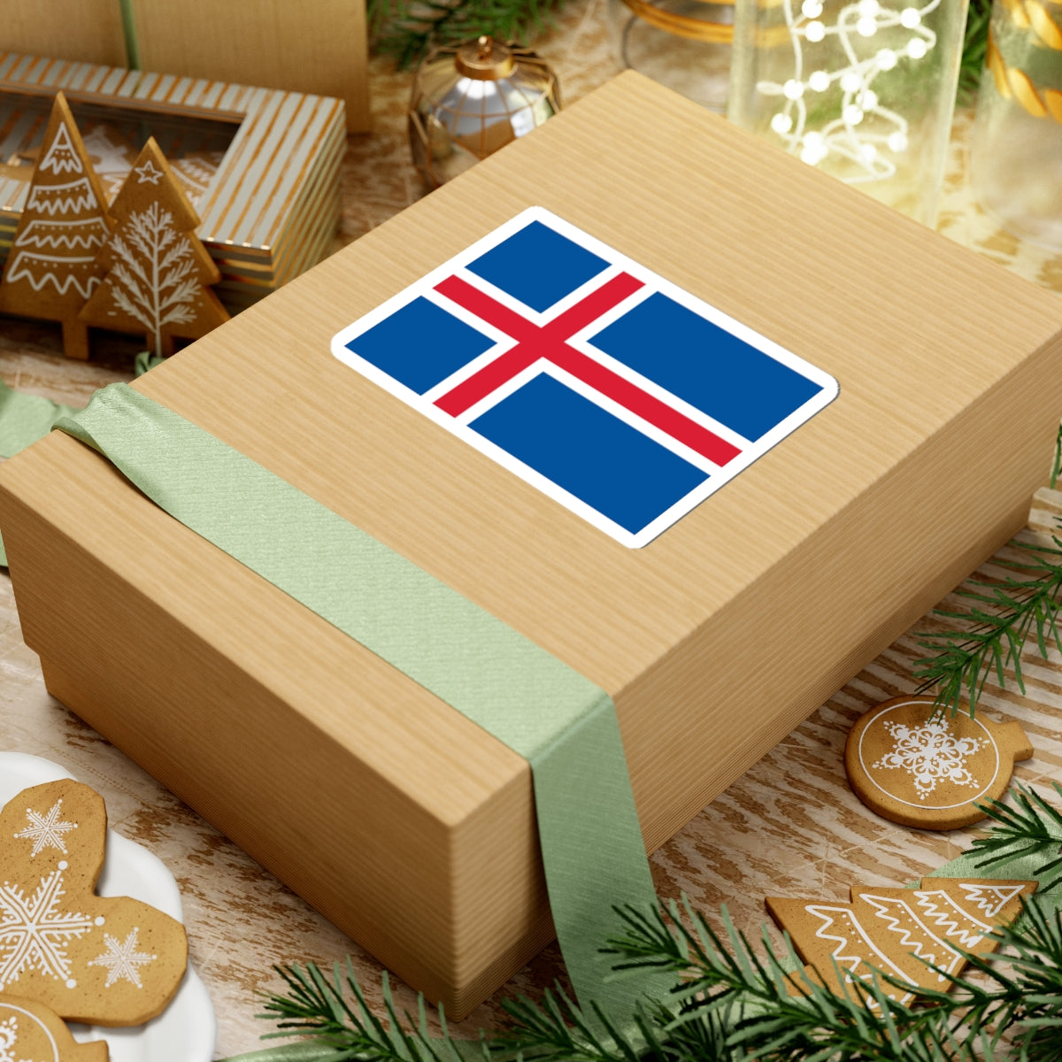 Flag of Iceland (Iceland) STICKER Vinyl Kiss-Cut Decal
