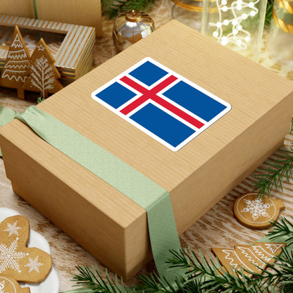 Flag of Iceland (Iceland) STICKER Vinyl Kiss-Cut Decal