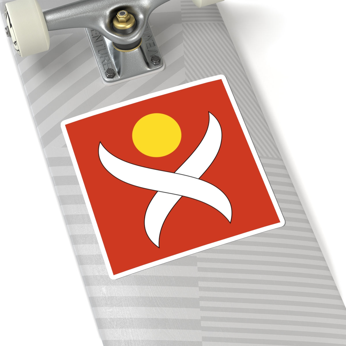 CHE Leimbach ZH Flag (Switzerland) STICKER Vinyl Kiss-Cut Decal