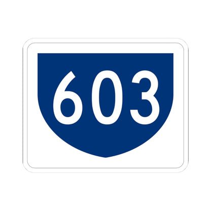 PR primary 603 (Puerto Rico) (Road Sign) STICKER Vinyl Kiss-Cut Decal
