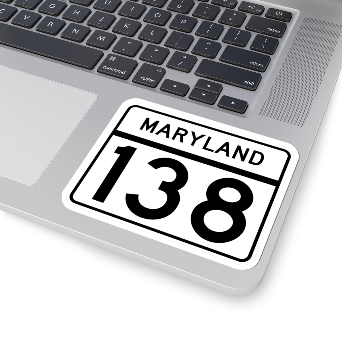 MD Route 138 (Maryland) (Road Sign) STICKER Vinyl Kiss-Cut Decal