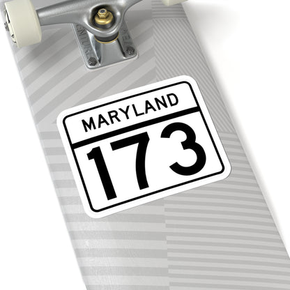 MD Route 173 (Maryland) (Road Sign) STICKER Vinyl Kiss-Cut Decal