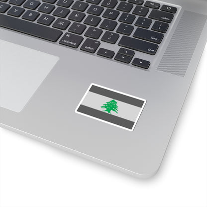 Flag of Lebanon - Cedar Tree (Lebanon) STICKER Vinyl Kiss-Cut Decal
