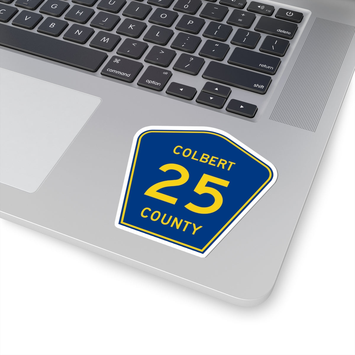 ColbertCounty25 (Alabama) (Road Sign) STICKER Vinyl Kiss-Cut Decal