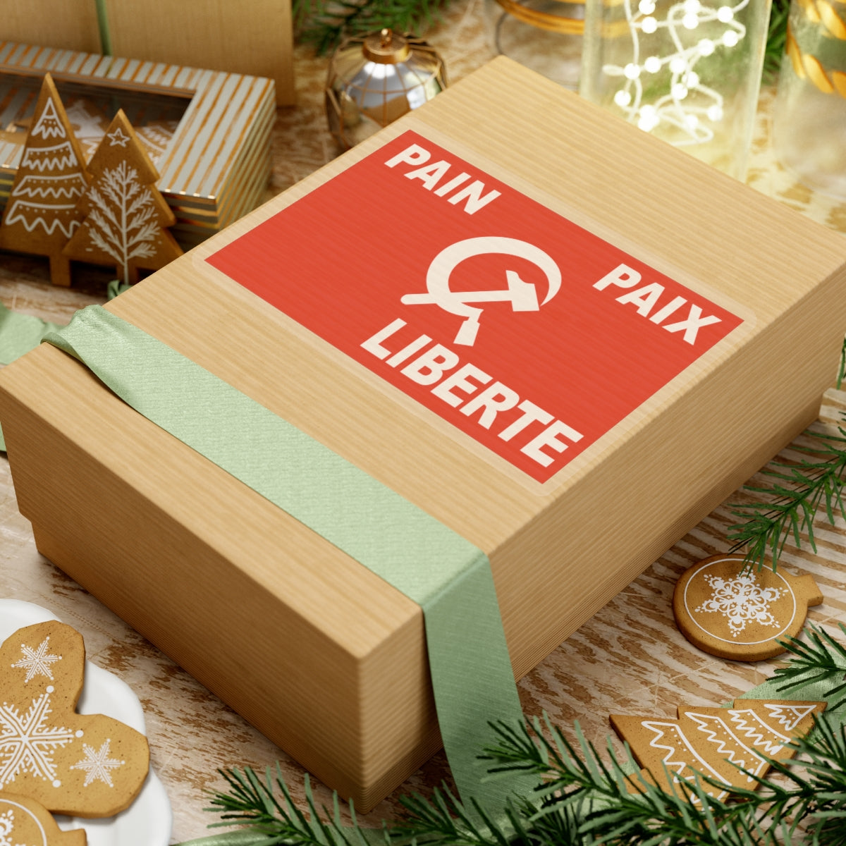 Flag of Algerian Communist Party (Algeria) STICKER Vinyl Kiss-Cut Decal