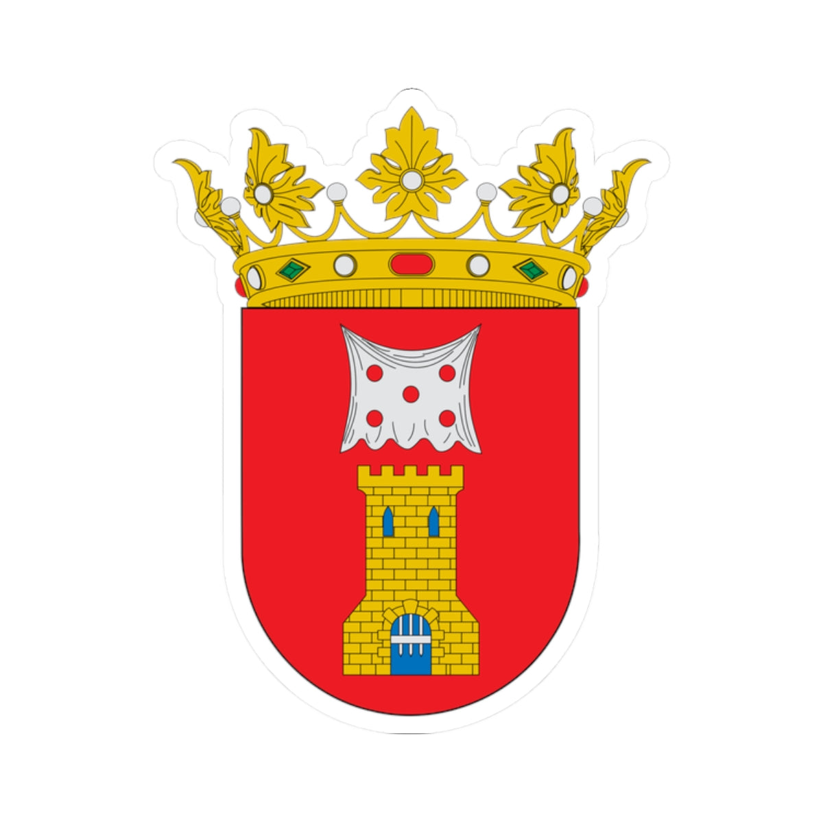Escudo de Aniñón (Spain) (Coat of Arms) STICKER Vinyl Kiss-Cut Decal