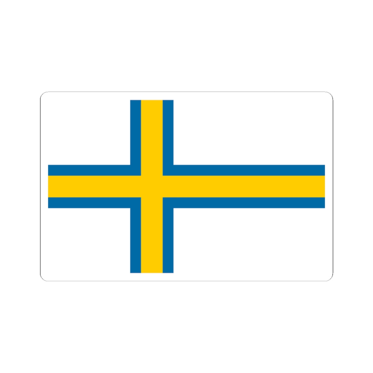 Norrland flag (Sweden) STICKER Vinyl Kiss-Cut Decal