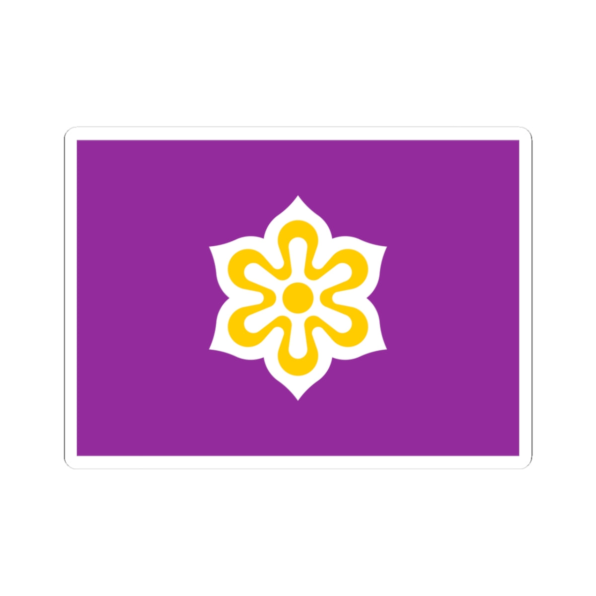 Flag of Kyoto Prefecture (Japan) STICKER Vinyl Kiss-Cut Decal