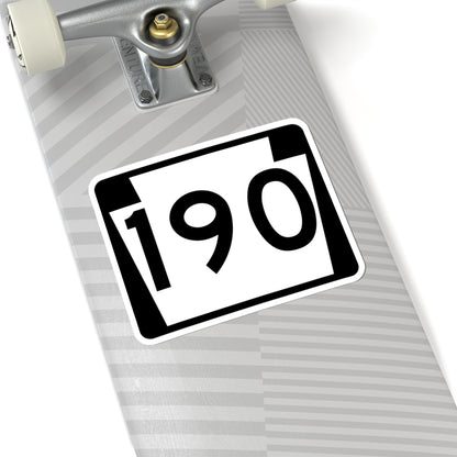 PA-190 (Pennsylvania) (Road Sign) STICKER Vinyl Kiss-Cut Decal