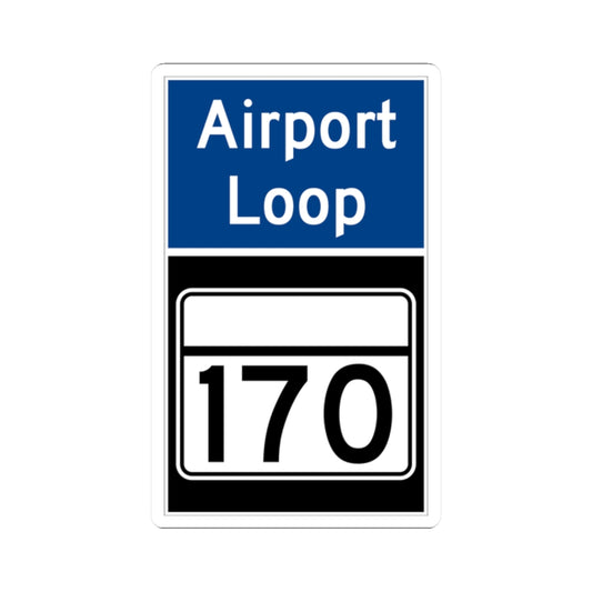 MD Route 170 Airport Loop (Maryland) (Road Sign) STICKER Vinyl Kiss-Cut Decal