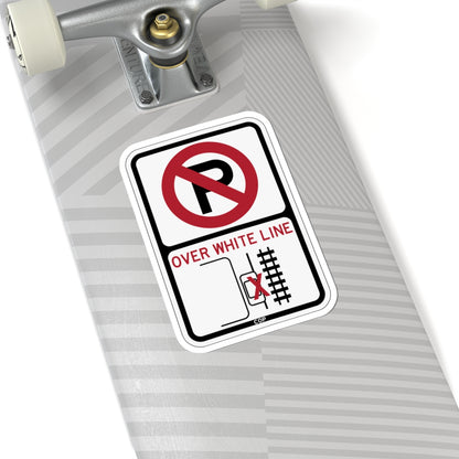 PBOT Road sign P1350 (Oregon) (Road Sign) STICKER Vinyl Kiss-Cut Decal