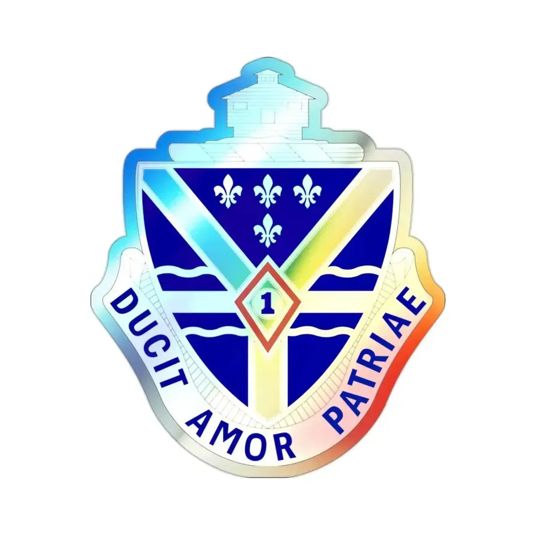 131st Infantry Regiment (U.S. Army) Holographic STICKER Die-Cut Vinyl Decal 2 Inch Holographic - The Sticker Space