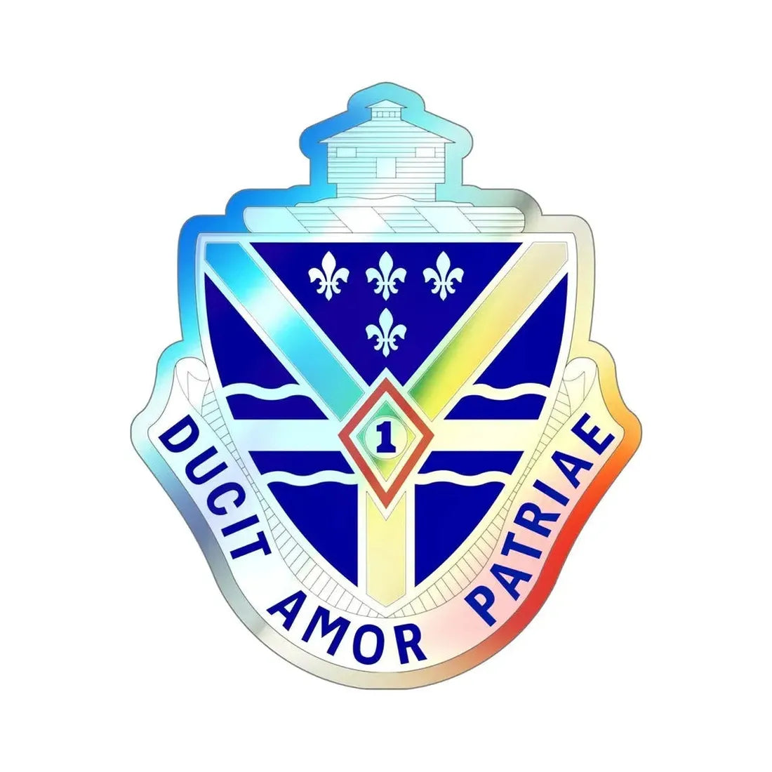 131st Infantry Regiment (U.S. Army) Holographic STICKER Die-Cut Vinyl Decal - The Sticker Space