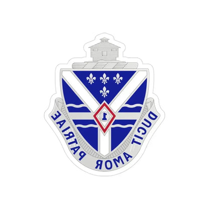 131st Infantry Regiment (U.S. Army) REVERSE PRINT Transparent Die-Cut STICKER 3 Inch Die-Cut Transparent - The Sticker Space