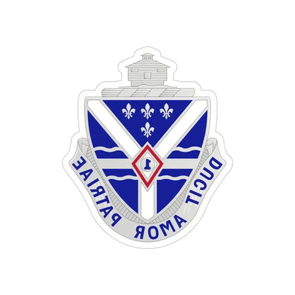 131st Infantry Regiment (U.S. Army) REVERSE PRINT Transparent Die-Cut STICKER - The Sticker Space